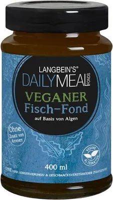 Produktbild von Langbein's Daily Meal Veganer Fisch-Fond 400 Ml Glas Leicht würzig, nach Algen Vegan Glutenfrei