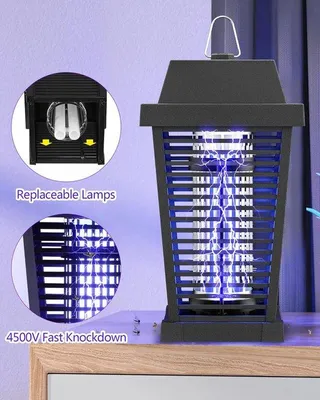 Productafbeelding van Famanu UV - Insectenlamp, vliegenvanger, insectenval voor binnen - En buitengebruik - Klassiek design