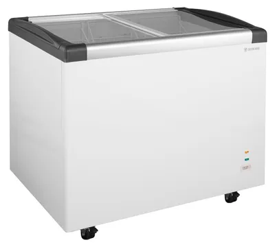 Produktbild von Tiefkühltruhe ECO 350 mit Glasschiebedeckel, 4 Rollen