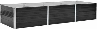 Zdjęcie produktu dla Podwyższona donica, antracyt, 240x80x45 cm, galwanizowana stal