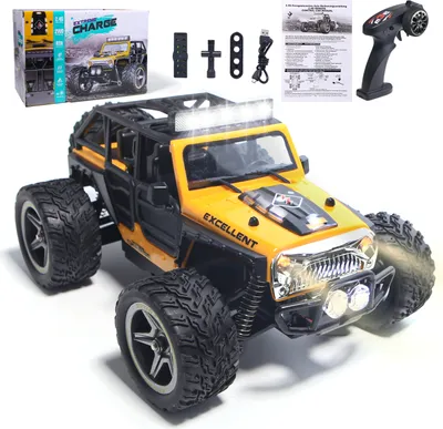 Produktbild von Ferngesteuerte Autos Ab 8 Jahre, RC Auto mit LED Lights, 1/22 RC Car, Ferngesteuertes Auto für Erwachsene, 2,4 GHz Fernbedienung Geländewagen Outdoor Indoor Fahrzeug Wrangler