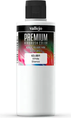 Zdjęcie produktu dla Vallejo 63.001, 200 ml, Biały, Matowy, Butelka