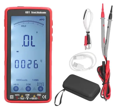 Productafbeelding van Digitale Multimeter - Contactloze Functie - USB Opladen - Multimeter voor Nachtwerk - Voor Thuisgebruik - Model Marhynch...
