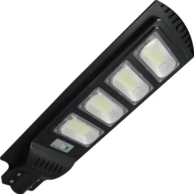 Zdjęcie produktu dla Naświetlacz solarny LED -12 z czujnikiem PIR czarny + pilot STREET 324085 Polux