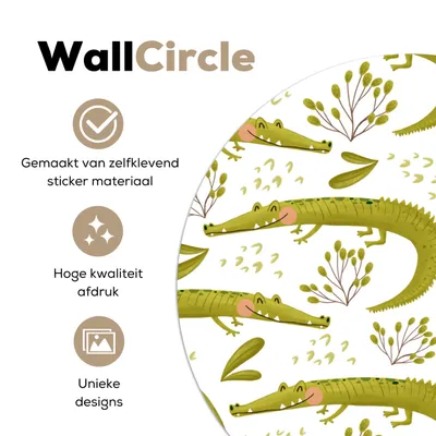 Produktbild von MuchoWow® - Mauerkreis - Wand Bilder - Wandsticker - Wohnzimmer Dekoration - Dekoration für die Wände - Aluminium - Babyzimmer