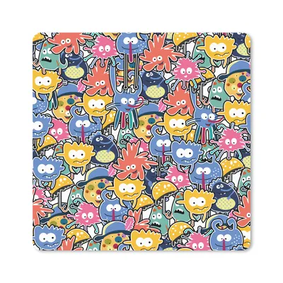 Produktbild von MuchoWow® Mauspad Mousepad Design - Lustig - Abstrakt - Rot - Blau - Kinder 30x30 cm - Mousepads - Maus Mat - Pad - Mausunterlage - Gaming