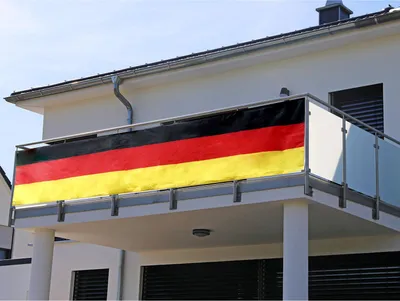 Produktbild von Deutschland Balkonflagge 90x300cm Fanartikel