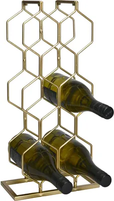 Zdjęcie produktu dla Stojak na wino metalowy, na 8 butelek, wys. 48 cm