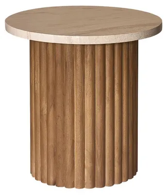 Produktbild von Beistelltisch aus massivem Teakholz
