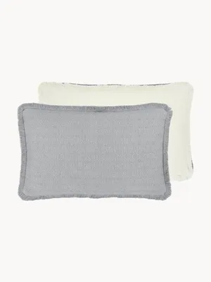 Produktbild von Westwing Loran Kissenbezug mit Fransen 30x50 cm Boho