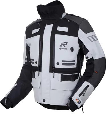 Produktbild von Rukka TitanTrail-R wasserdichte Motorrad-Textiljacke, weiß/grau/schwarz, 48