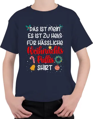 Produktbild von Ugly Christmas Familie Weihnachtsoutfit - Weihnachten Xmas Christmas Uni Kinder T-Shirt, Navy, 116