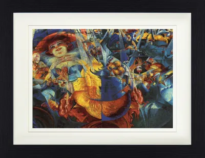 Produktbild von Umberto Boccioni Gerahmtes Bild Mit Edlem Passepartout | Wand-Bilder | Im Bilderrahmen - Das Gelächter, 1911 (30 x 40 cm)