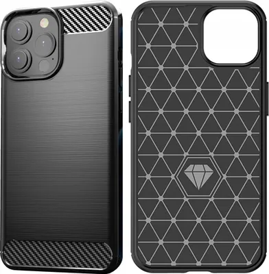 Image de Carbon Case Flexible Cover Iphone 13 Pro Max Black