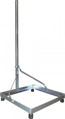 Produktbild von PremiumX Balkonständer 50x50cm Stahl 1m Mast Flachdachständer Flachdachalterung für Sat Anlagen, DVB-T oder UKW Antennen
