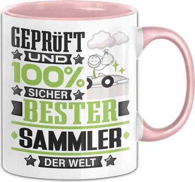 Produktbild von Sammler Geschenk Lustiger Spruch für Sammler Geschenkidee Bester Sammler Der Welt (Rosa)