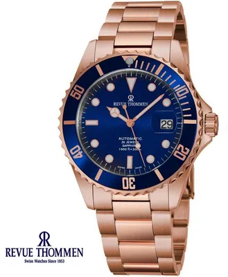 Produktbild von Revue Thommen 17571.2165 XL Diver Automatic blau roségold Herren Uhr NEU