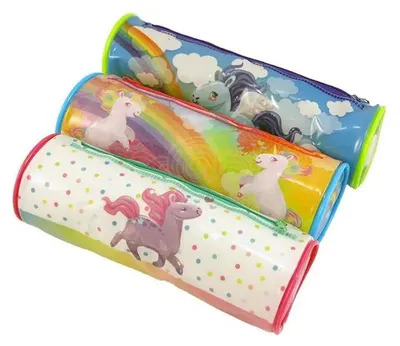 Produktbild von Federmäppchen für Kinder und Schüler, zur Aufbewahrung von Schulbedarf, mit Pony-Motiv