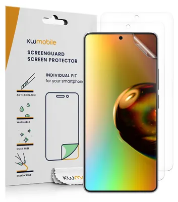 Produktbild von kwmobile 3x Displayschutzfolie kompatibel mit Xiaomi Redmi Note 13 Pro 5G / Poco X6 5G Folie - klare Schutzfolien Set in transparent