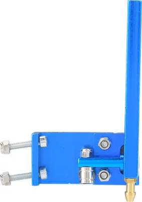 Immagine prodotto di Timone in alluminio con presa d'acqua per modello di barca elettrica RC Racing Marine (blu, 75 mm)