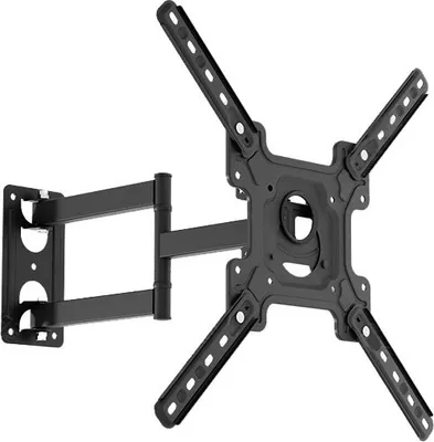 Produktbild von ZELURXX TV Wandhalterung, 26 - 55 Zoll, Tragfähigkeit 30 kg, ausziehbar schwenkbar und neigbar, ±15°, TV Halterung, 40 x 40 cm, Schwarz