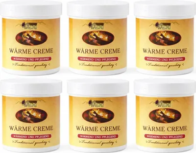 Produktbild von 6x250 ml Wärme Creme – Wärmend & pflegend