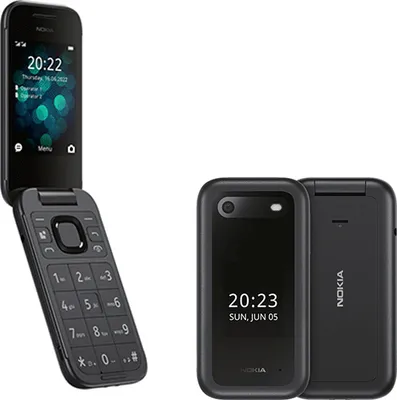Produktbild von Nokia 2660 Flip, Klappgehäuse, Dual-SIM, 7,11 cm (2.8"), 0,3 MP, 1450 mAh, Schwarz