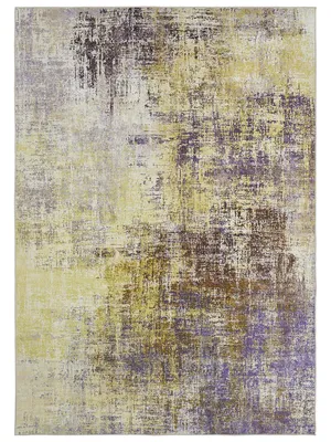 Wohnzimmer Teppich Pila, in der Farbe Grün-Lila, mit einer Abmessung von ca. 160 x 230 cm. 