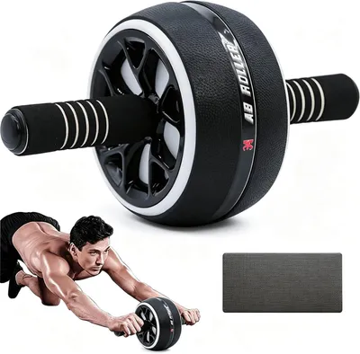 Obrázok produktu pre AB Wheel Roller, 30 cm, do 450 libier, s podložkou na kolená, pre domácnosť a gym