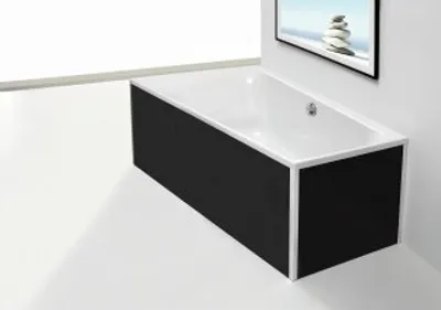 Produktbild von Hoesch 49163.552 Zub. Glasverkleidung schwarz Vorwand