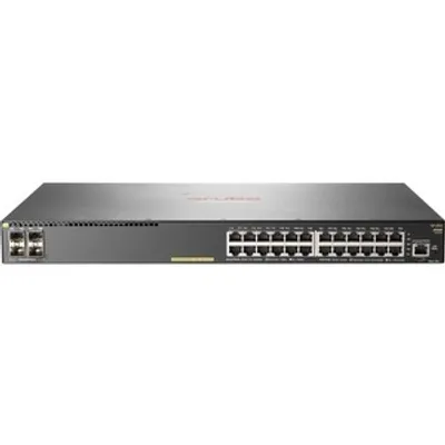Produktbild von HPE Aruba 2930F 24G PoE+ 4SFP, Managed, L3, Gigabit Ethernet (10/100/1000), Power over Ethernet (PoE), Rack-Einbau, 1U