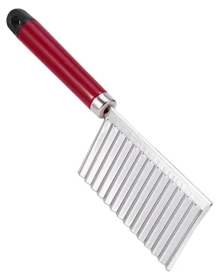 Immagine prodotto di Tagliaplate di acciaio inossidabile per patate, con bordi ondulati, ideale per preparare chips di carote, verdure e patatine fritte
