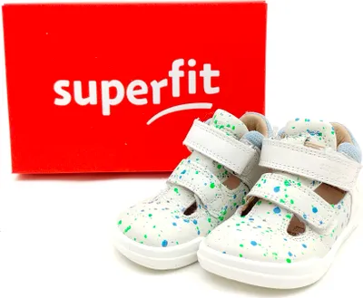 Produktbild von Legero Kinder Klett Sandale beige grün blau gesprengelt 20