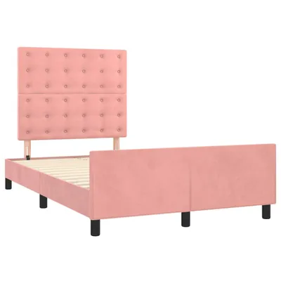 Immagine prodotto di Giroletto senza Materasso Rosa 120x190 cm Velluto