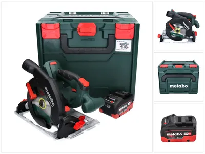 Zdjęcie produktu dla Akumulatorowa pilarka tarczowa Metabo KS 18 LTX 57 18 V 165 mm + 1x akumulator 8,0 Ah + metaBOX - bez ładowarki