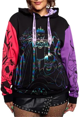 Produktbild von Loungefly Schurken Hoodie Schwarz S Schwarz S