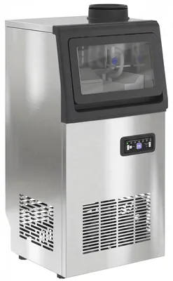 Obrázek produktu pro Komerční výrobník ledu, 45 kg/den, nerezová ocel, volně stojící