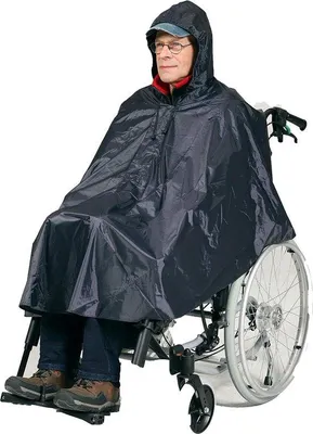Productafbeelding van Regenponcho voor rolstoelgebruikers en scootmobielgebruikers