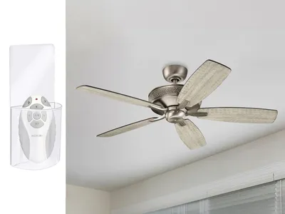 Produktbild von Deckenventilator Ø 132cm leise mit Fernbedienung Echtholzflügel wendbar 2 Farben