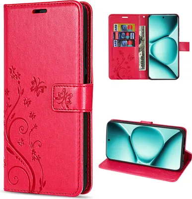 Produktbild von Hülle für Xiaomi Redmi Note 15 Pro+ Handyhülle Wallet Case Klapphülle in Rot
