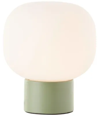 Produktbild von Brilliant Tischleuchte Camille 60050/04 Wohnzimmer, Schlafzimmer Metall/Glas Indoor grün - ohne Leuchtmittel