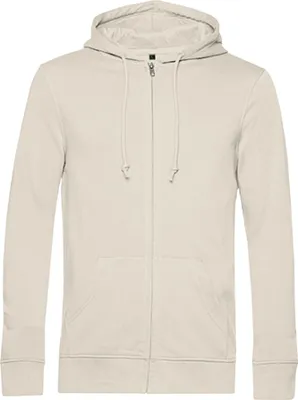Produktbild von B&C - "Organic" Kapuzenpullover, Mit Reißverschluss für Herren RW8037 (L) (Naturweiß)