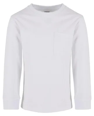 Immagine prodotto di Urban Classics - Maglietta con taschino per bambino, maniche lunghe TN1564 (128) (Bianco)