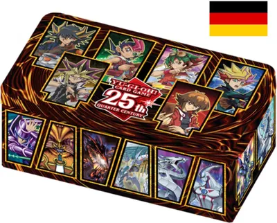 Immagine prodotto di Yu-Gi-Oh! Tin of Dueling Heroes 25th Anniversary Deutsche Ausgabe, 1. Auflage