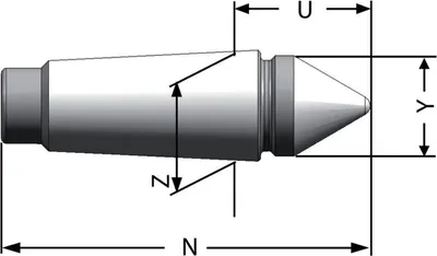 Produktbild von Röhm Zentrierspitze CoK, Spannkreis-Ø 40-80 - 085002