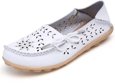 Obrázek produktu pro Kožené nazouváky – Pohodlné lodičky – Plochá obuv – Neformální design