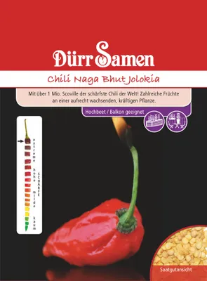 Produktbild von Chili Naga Bhut Jolokia | Chilisamen von Dürr Samen