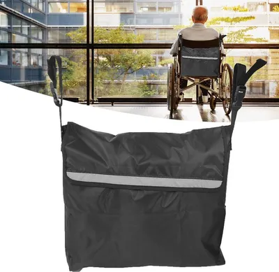 Produktbild von Rollstuhl Aufbewahrungstasche – 18"x16"x8", Mehrere Taschen, Wasserdicht, Sicher Befestigbar