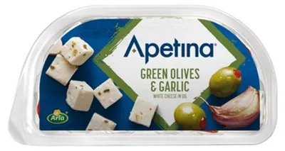 Zdjęcie produktu dla Apetina Snack z Zielonymi Oliwkami i Czosnkiem 100g