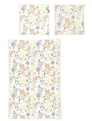 Produktbild von Irisette Seersucker Bettwäsche-Garnitur Easy 8510  Farbe orange Größe  135x200+80x80cm
